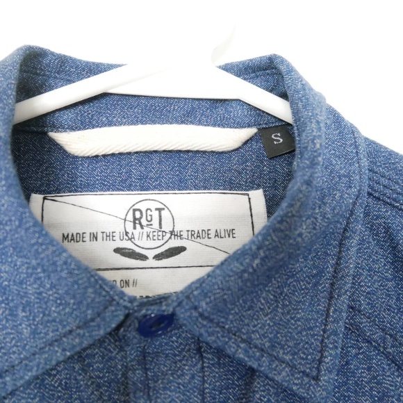 Rogue Territory Selvedge Chambray Button Down Western Shirt - Picture 3 of 5